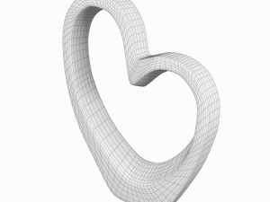 heart sculpture interior decor 3D Model