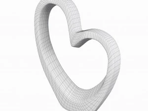 heart sculpture interior decor 3D Model