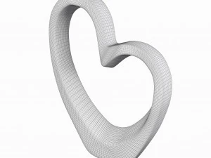 heart sculpture interior decor 3D Model