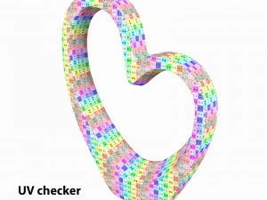 heart sculpture interior decor 3D Model