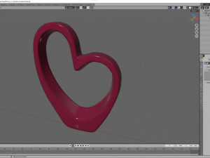 heart sculpture interior decor 3D Model
