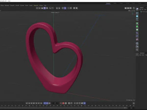 heart sculpture interior decor 3D Model