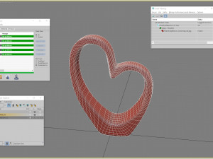 heart sculpture interior decor 3D Model