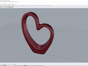 heart sculpture interior decor 3D Model