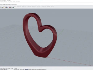 heart sculpture interior decor 3D Model