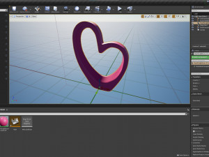 heart sculpture interior decor 3D Model