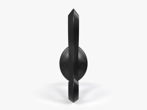 Coat Wall Hook - Black Metal 3D Model