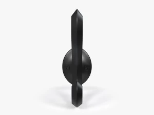 Coat Wall Hook - Black Metal 3D Model