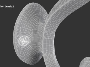 Coat Wall Hook - Black Metal 3D Model