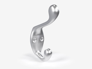 Coat Wall Hook - Silver Modelo 3D
