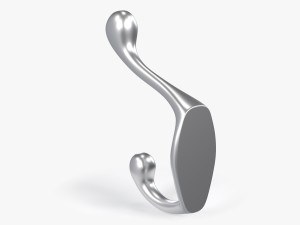 Coat Wall Hook - Silver 3D Модель
