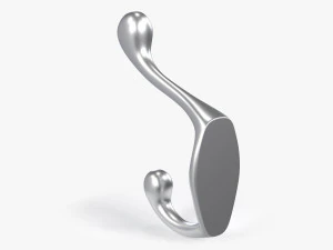 कोट दीवार हुक - चांदी 3D मॉडल