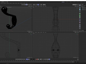 Coat Wall Hook - Silver 3D Модель