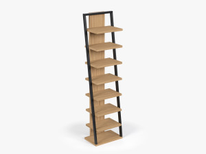Ladder Wooden Shelf Modèle 3D