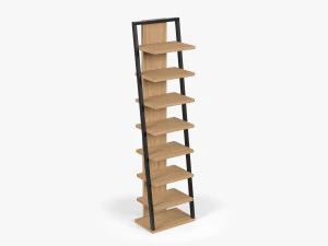 Ladder Wooden Shelf 3D Model
