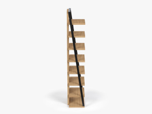 Ladder Wooden Shelf Modelo 3D