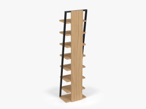 Ladder Wooden Shelf Modelo 3D