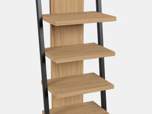 Ladder Wooden Shelf 3D Model