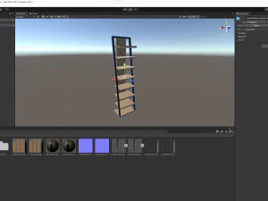 Ladder Wooden Shelf 3D Model