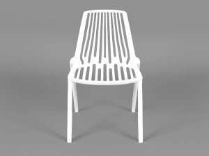 Terracotta Striped Clay Pot 3D Model