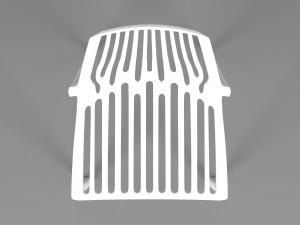 Terracotta Striped Clay Pot 3D Model