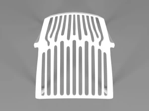 Terracotta Striped Clay Pot 3D Model