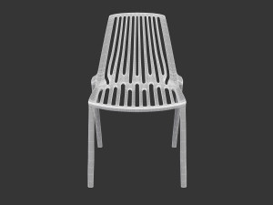 Terracotta Striped Clay Pot 3D Model