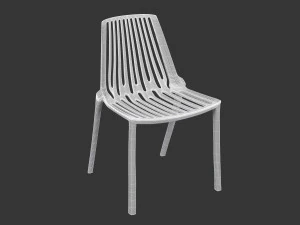 Terracotta Striped Clay Pot 3D Model