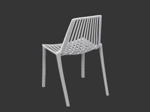 Terracotta Striped Clay Pot 3D Model