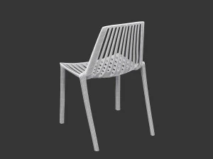 Terracotta Striped Clay Pot 3D Model