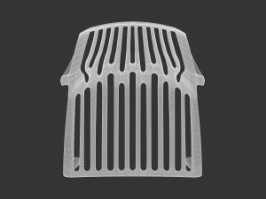 Terracotta Striped Clay Pot 3D Model