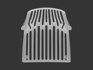 Terracotta Striped Clay Pot 3D Model