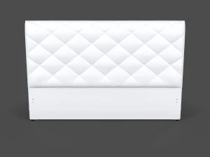 White Fabric Headboard 3D Model