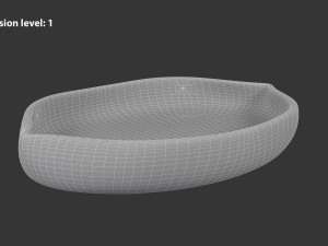 Boat Shaped Bowl 3D Модель