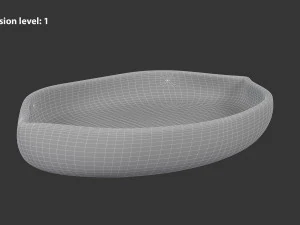 Boat Shaped Bowl 3D Model