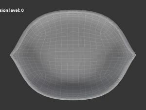 Boat Shaped Bowl 3D Model