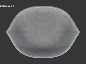 Boat Shaped Bowl 3D Model