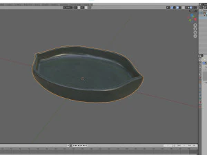 Boat Shaped Bowl 3D Model