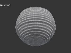 Terracotta Striped Clay Pot 3Dモデル