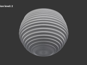 Terracotta Striped Clay Pot 3Dモデル