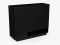 Black Wooden Cabinet 3D Models