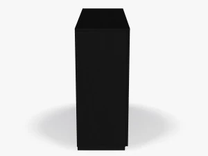 Black Wooden Cabinet 3D Model
