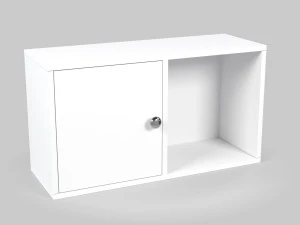 Prateleira de Parede com Porta Modelo 3D