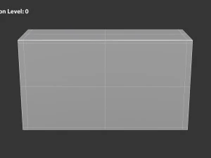 Wall Shelf with Door 3D Model
