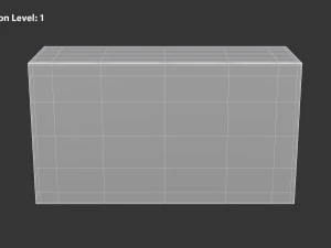 Wall Shelf with Door 3D Model