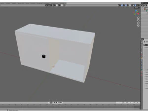 Wall Shelf with Door 3D Model
