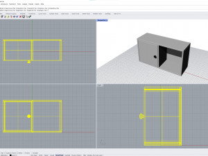 Wall Shelf with Door Modello 3D
