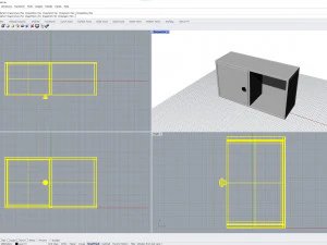 Wall Shelf with Door 3D Model
