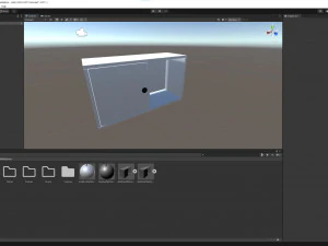 Wall Shelf with Door 3D Model
