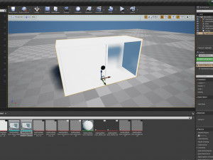 Wall Shelf with Door Modello 3D